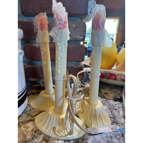 Vintage Electric Drip Window Candles, Set of 3 - All Tested and Working - Picture 1 of 1